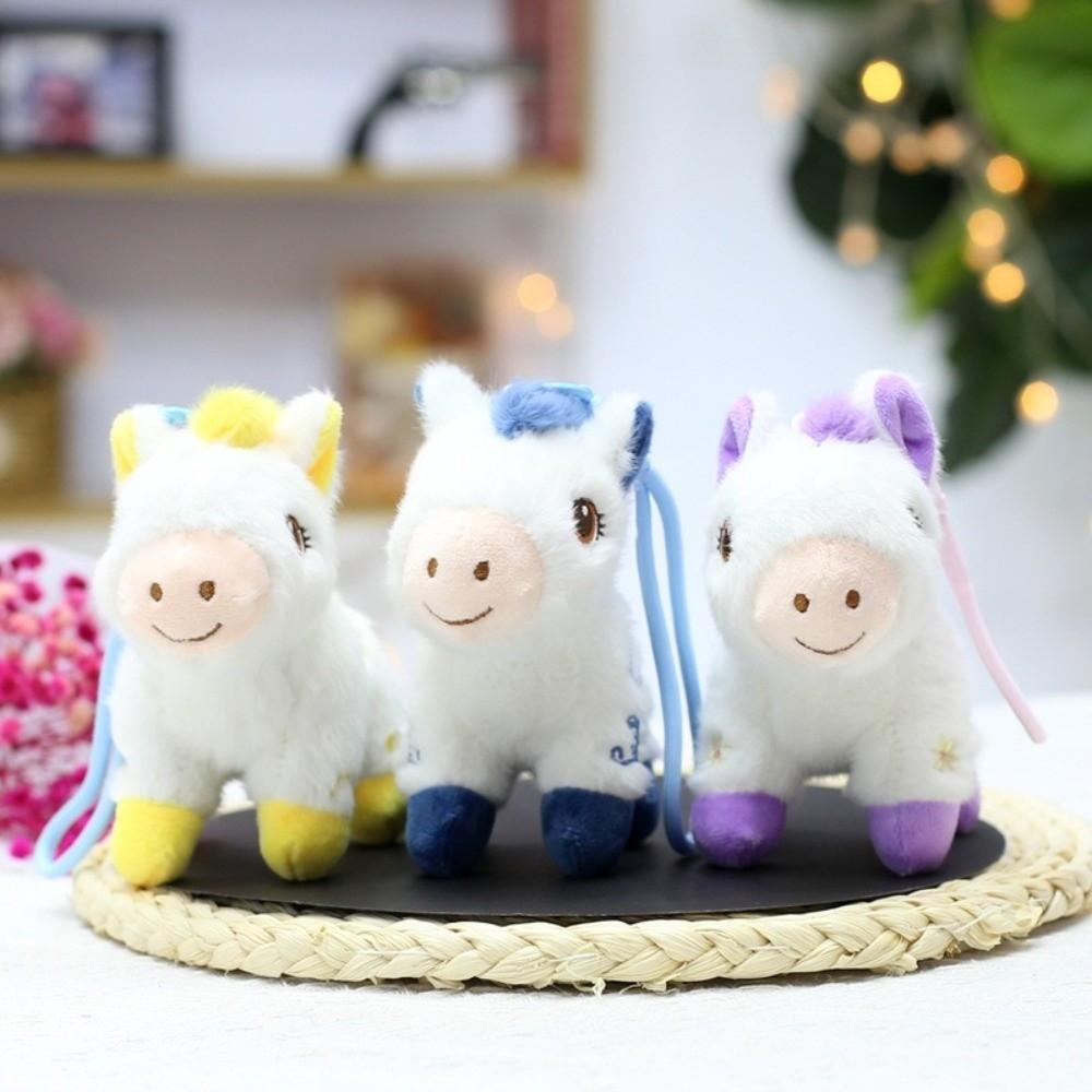 PP Cotton Vintage Pony Plush Keychain Mascot Chinese Horse Plush Keyring  Year of Horse