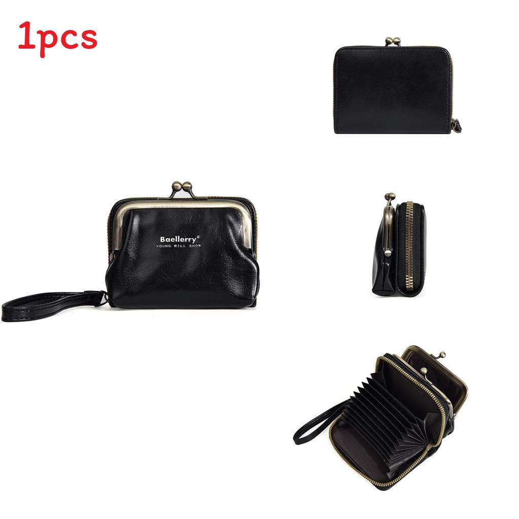 Mini Wallet Pu Leather Zipper Coin Purse With Antitheft Design For Women