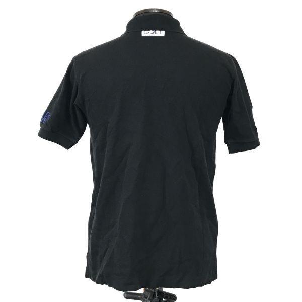 PAPAS GOLF / Short Sleeve Polo Shirt [Men’s S / Black] Golf Wear(USED)