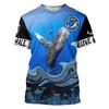 Tfashion Wal Grafik T-Shirt Herren Lässig 3D Meeres Tier Gedruckt Kurzarm T-Shirt Y2k Hip Hop Damen Kinder Kleidung Oberteile