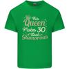 30th Birthday Queen Thirty Years Old 30 Unisexs Light Cotton TShirt