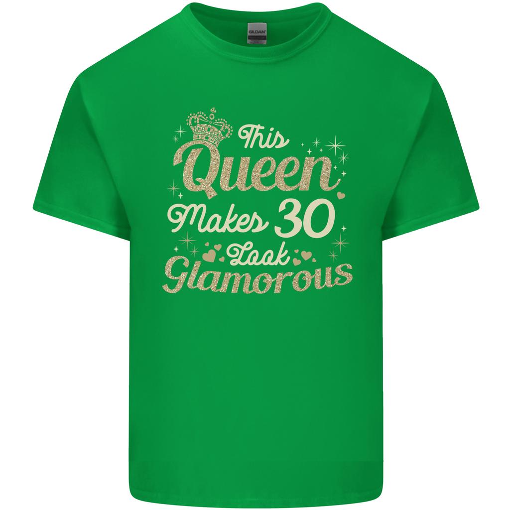 30th Birthday Queen Thirty Years Old 30 Unisexs Light Cotton TShirt