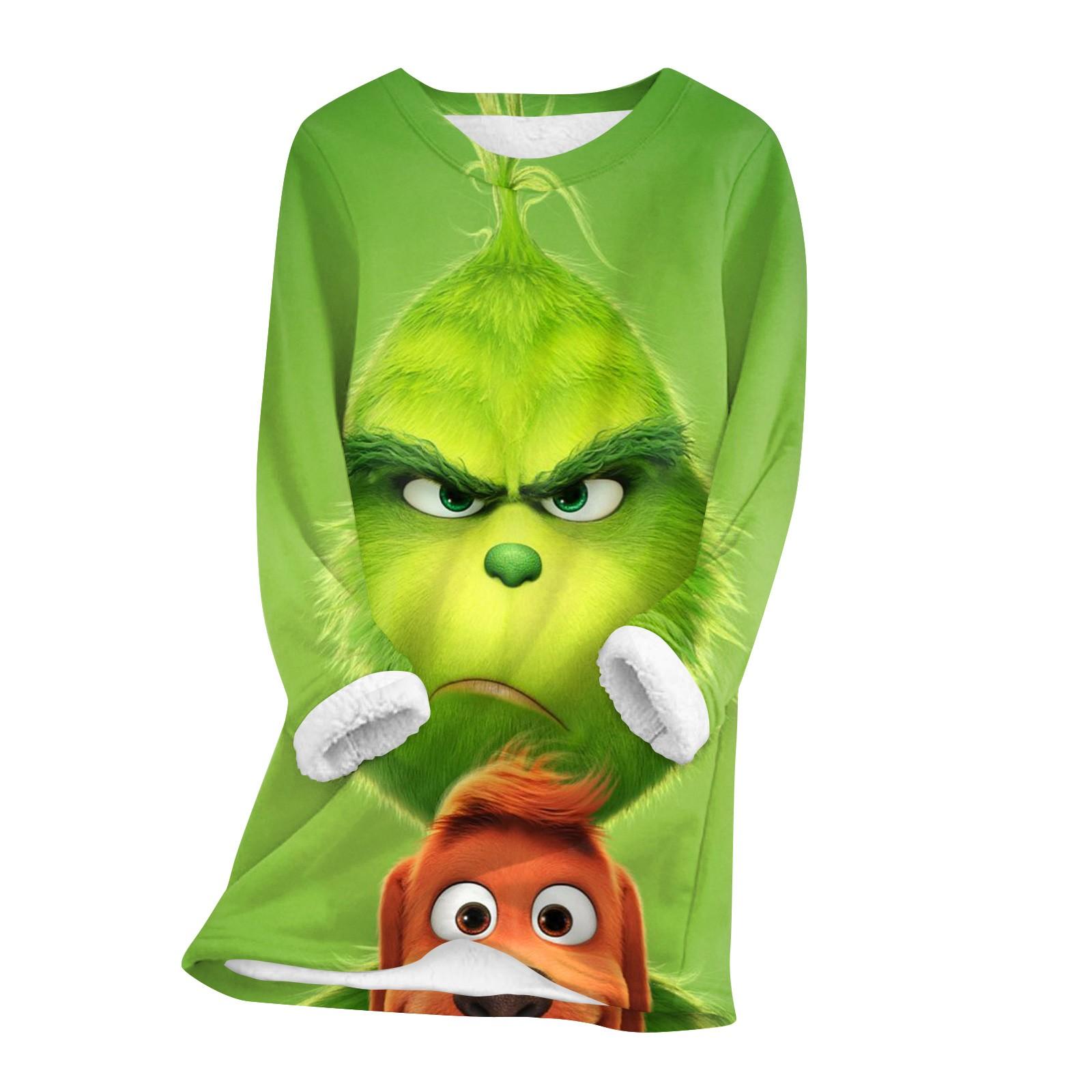 

Женский топ с круглым вырезом и принтом из утолщенного плюша и кашемира, теплый длинный топ S