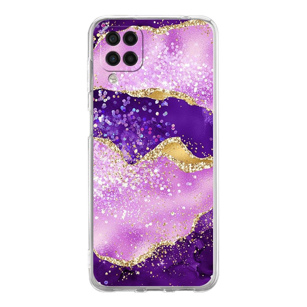 Agate Marble Phone Case For Samsung Galaxy A51 A71 A21S A12 A11 A31 A41 A03S A13 A33 A73 A53 A52 A32 5G A23 Soft Clear Cover