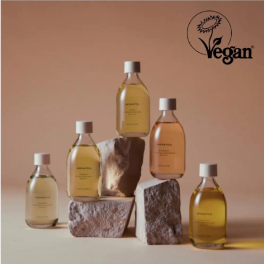 AROMATICA Body Oil 100ml / 3.38 fl.oz - Vegan Massage & Moisturizing Oil, K-Beauty