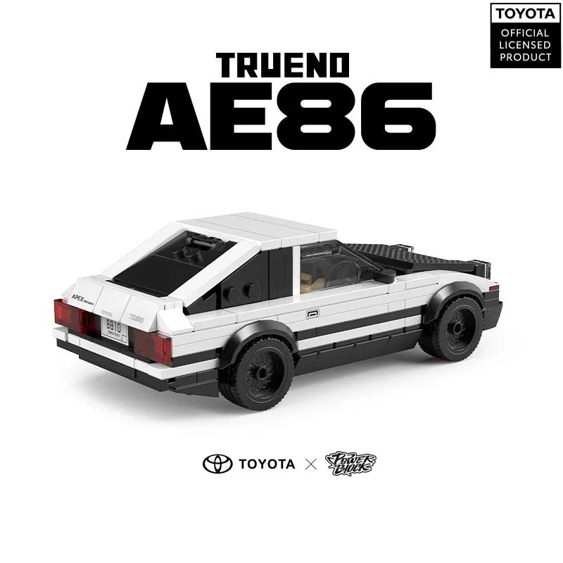 327PCS AE86 Building Block Car Classic TOYOTA JDM Vehicle Model Bricks Set With Display Box Adult Collection Kids DIY Toys Gifts