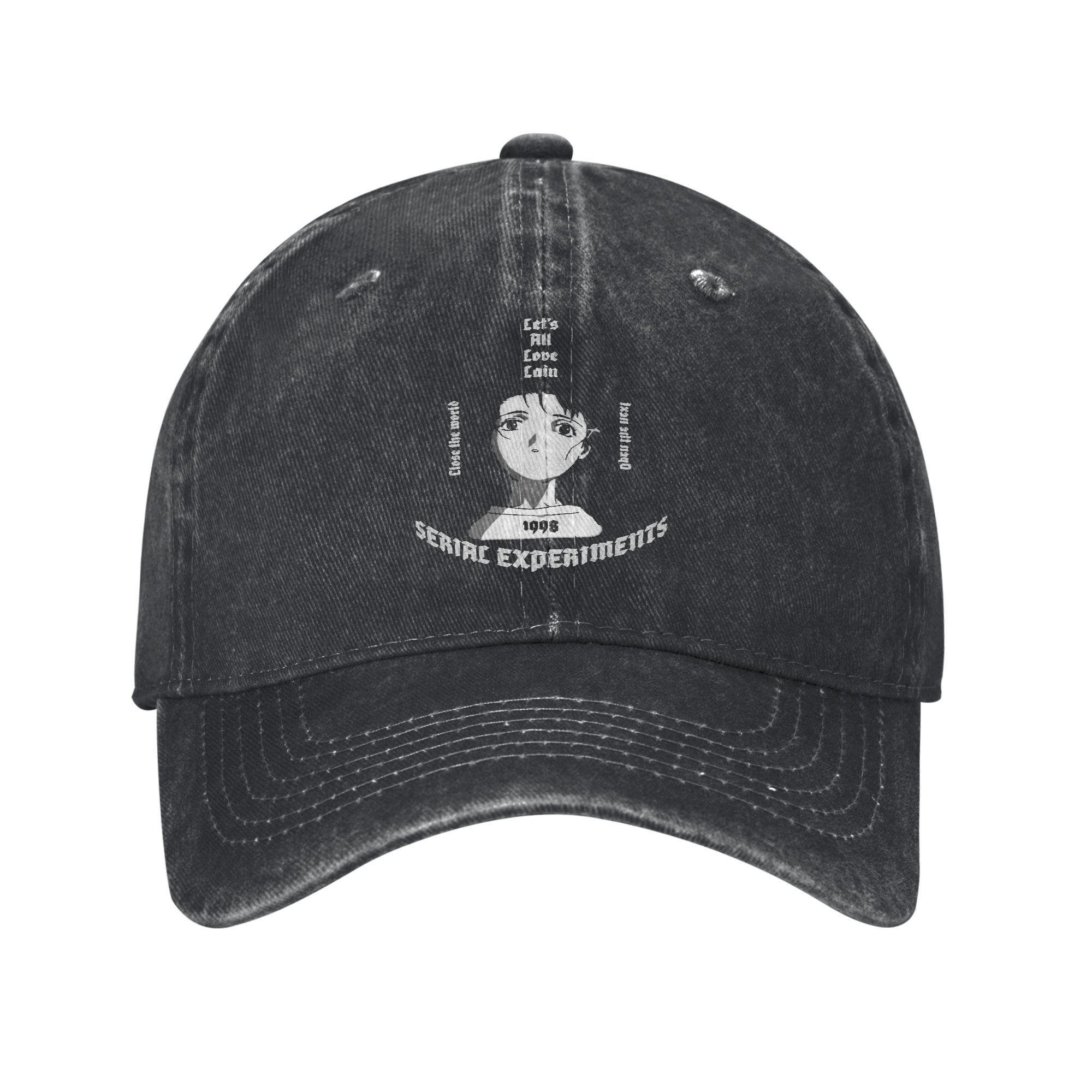 Lain Iwakura The Wired Serial ExperiUnisexts Lain Anime Casual Baseball Cap Summer Trucker Hats Unisex Women Baseball Caps One Size