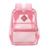 Transparente PVC-Doppelschultertasche mit mehreren Fächern für Schüler und Reisen