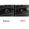 Red Aluminum Middle Console Clock Ring Cover Trim Fit For Benz C-Class 2015-