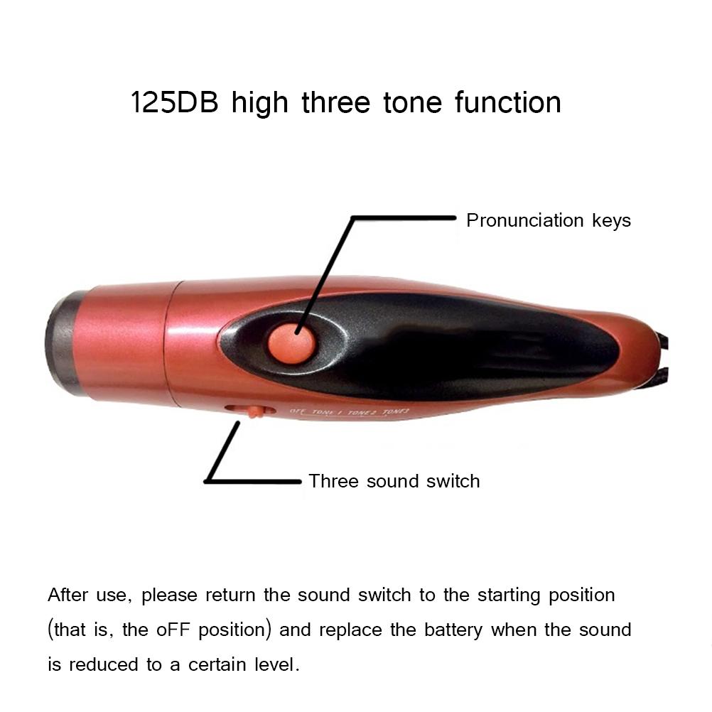 Professional Three Tone Electronic Whistle Referee Plastic Whistle for Outdoor Survival Sport