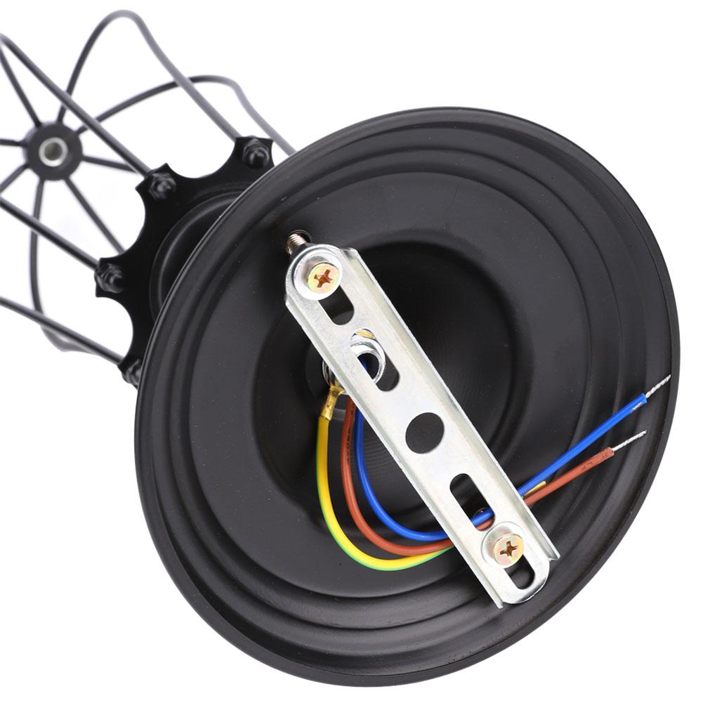 85-240V E26/E27 Wall Sconce Light Retro Style Wall Lamp Fixture for Bathroom Corridor Black