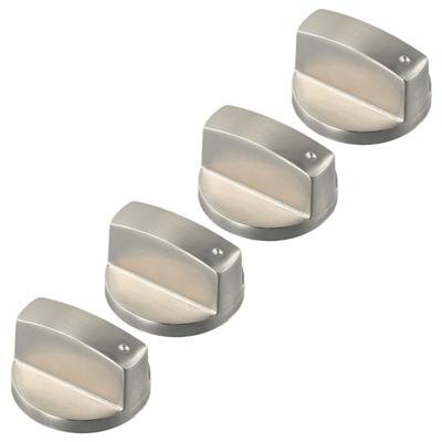 Kit Piezas Nuevas Perillas Cocina 4 PIEZAS Aleación Zinc 6mm Accesorios Control Cocina Equipo Perillas Horno Repuesto Plateado