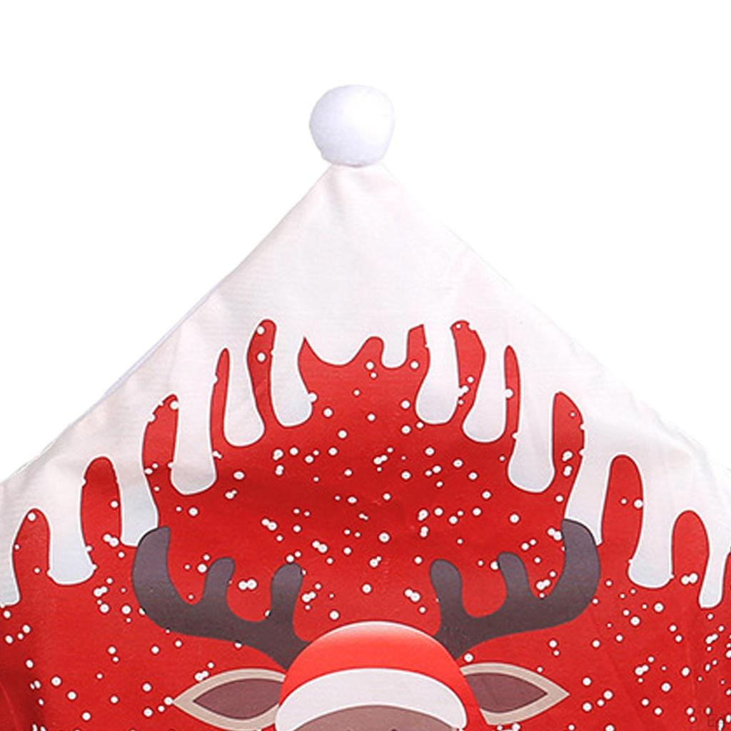 Christmas Back Cover Chair Homeware Slipcover for Xmas Hotel