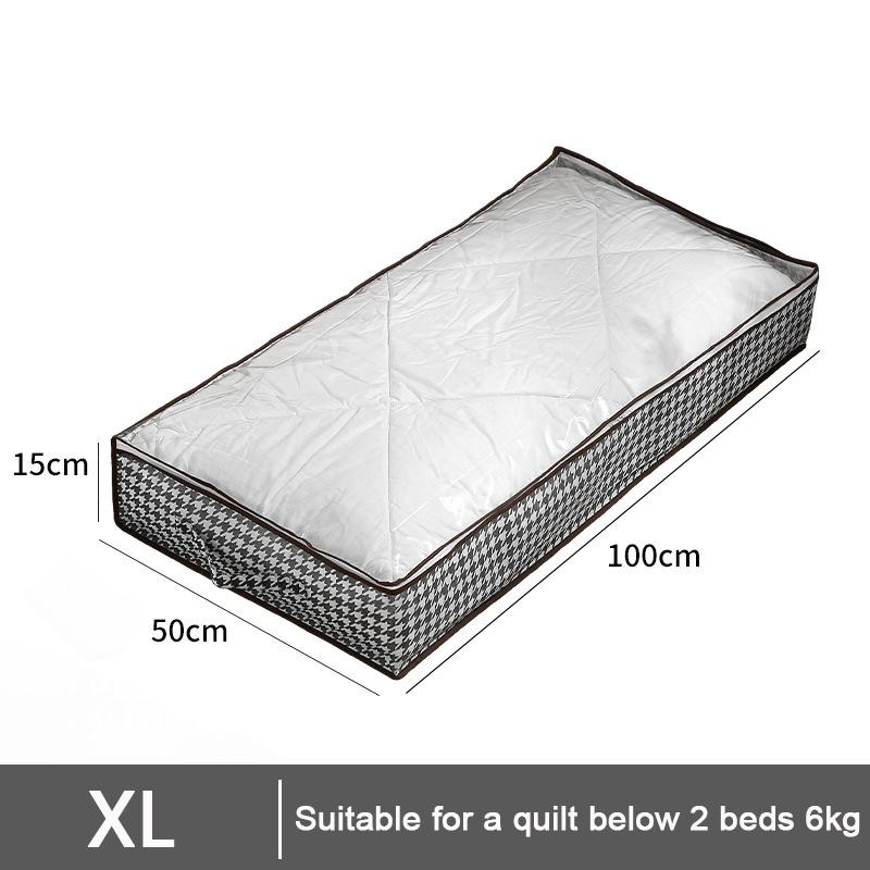Underbed Storage Bag Large Capacity Transparent Foldable Clothes Quilt Pillow Wardrobe Organizer Sundries Storage Bag