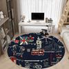1pc London Icons Chair Carpet for Office Non-Slip, Rug for Office, Room, Good Gift for Family or Friends,  yy251226211