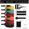 150lb Anti-Break Latex Resistance Bands Set – 11-Piece Multi-Functional Fitness Elastic Bands