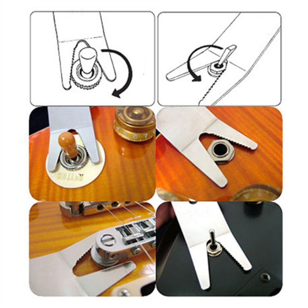 String Changer Bass Multi Spanner Repair Knob Guitar Knob Removal Tool Tightening Pots Switches