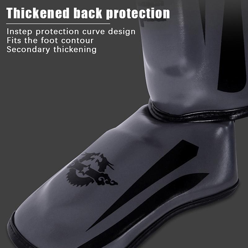 1 Paar Kickboxen Boxen Schienbeinschützer Pads Muay Thai Kampfsport Sanda Wushu Beinschutz Taekwondo Mma Kampf Knöchelschützer