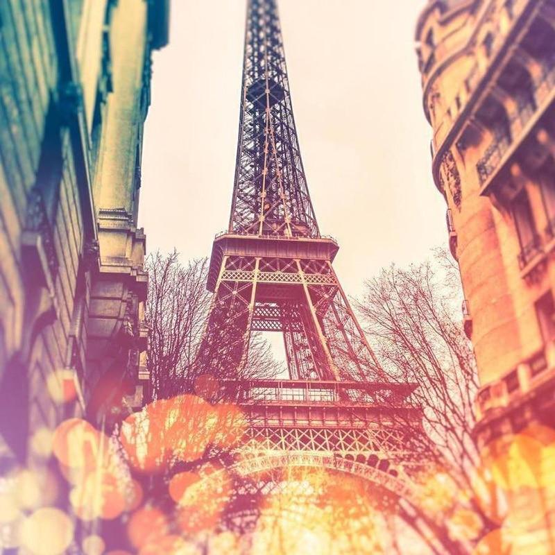 Pittura Diamante 5D Fai da Te Torre Eiffel Ricamo Diamante Fiore Punto Croce Trapano Tondo Quadrato Completo Artigianato Manuale Decorazione Casa Regalo