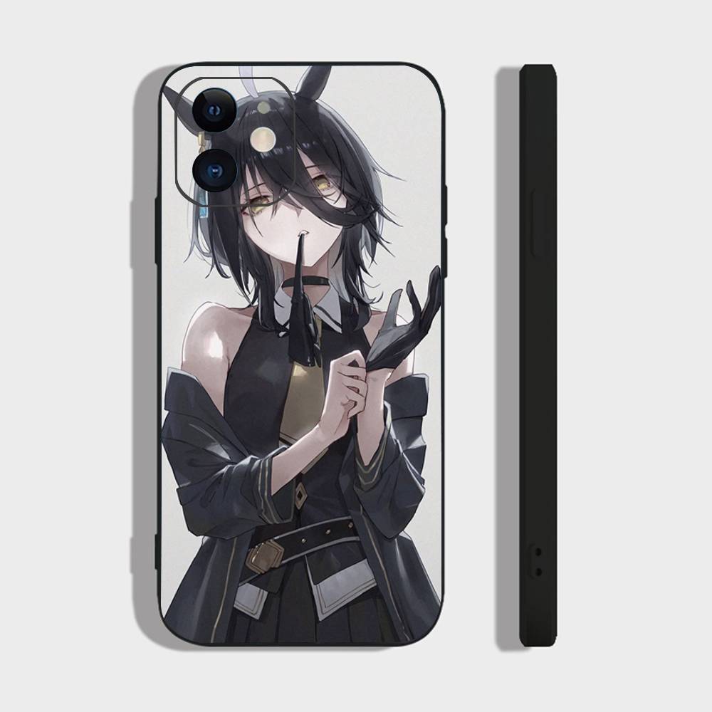 Manhattan Cafe Uma M-musume Anime Phone Case For IPhone 17 Air 16 15 14 13 Pro Max 11 12 Black Silicone Cover