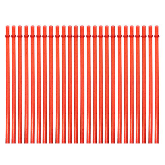 Yousheng 25Pcs Reusable Glitter Straws for Cups, 23cm Food-Grade PP Straw with Fixed Buckle, BPA-free Thickened Drinking Straws