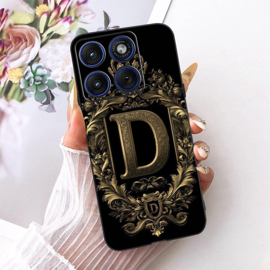 For Motorola Edge 70 Case XT2601-2 New Crown Letters Cover Soft Silicone Phone Case For Motorola Edge 70 Fusion Moto Edge70 Bags