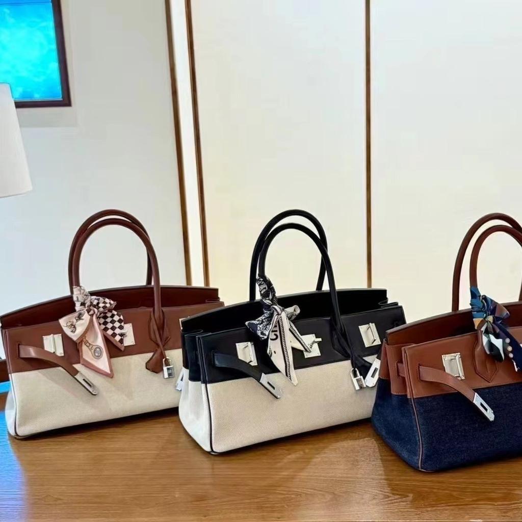 2025 nowa pozioma torba 42 pod pachę przenośna na ramię skórzana damska torba Togo pierwsza warstwa skóry bydlęcej