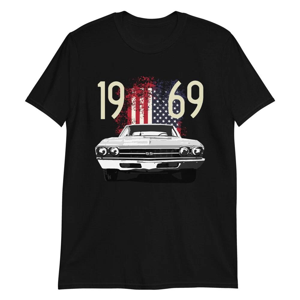 1969 Chevy Chevelle USA American Muscle Car Short-Sleeve T-Shirt S