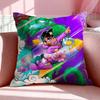Character SSaiko Sakura Cushion Cover Breathable Linen Pillowcase Summer Odorless EcoFriendly Invisible Zipper Washable