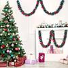 10M Christmas Decorations Green Cane Ribbons Garland DIY Xmas Tree Ornaments Green Cane Ribbon Wreath Hanging Pendent Home Decor