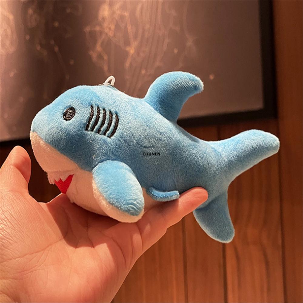 12 Stück/Los, Haifisch-Puppe 15 cm Plüschtier ; Schlüsselanhänger Kette Plüschtier Tierpuppe