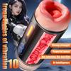 Adult Toys Male Masturbator Cup Pocket Vagina Pussy Vaginal Penetration Prostate Massager Intelligent Voice Sex Toys for Men