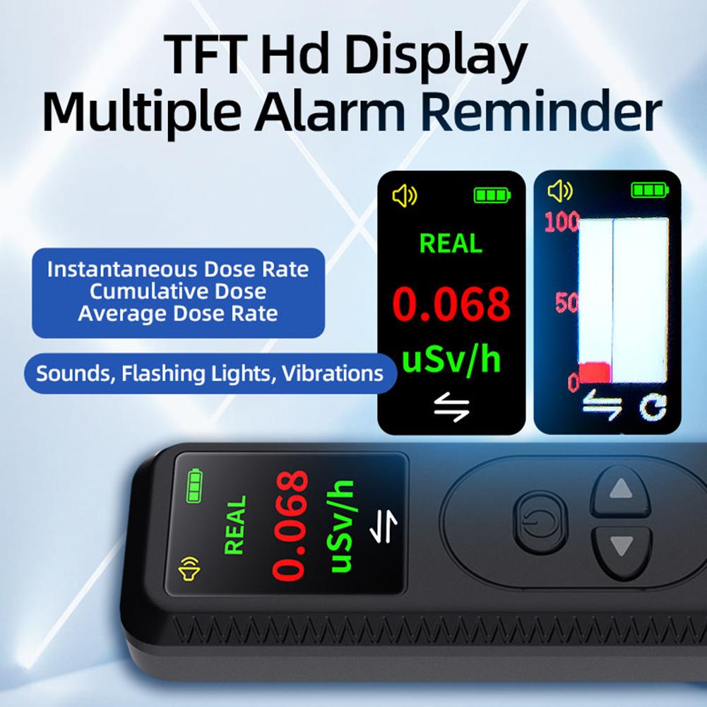 Radiometer Tools Portable Radiation Dose Meter With HD Screen Display Professional Radiation Monitors For Industry Laboratories