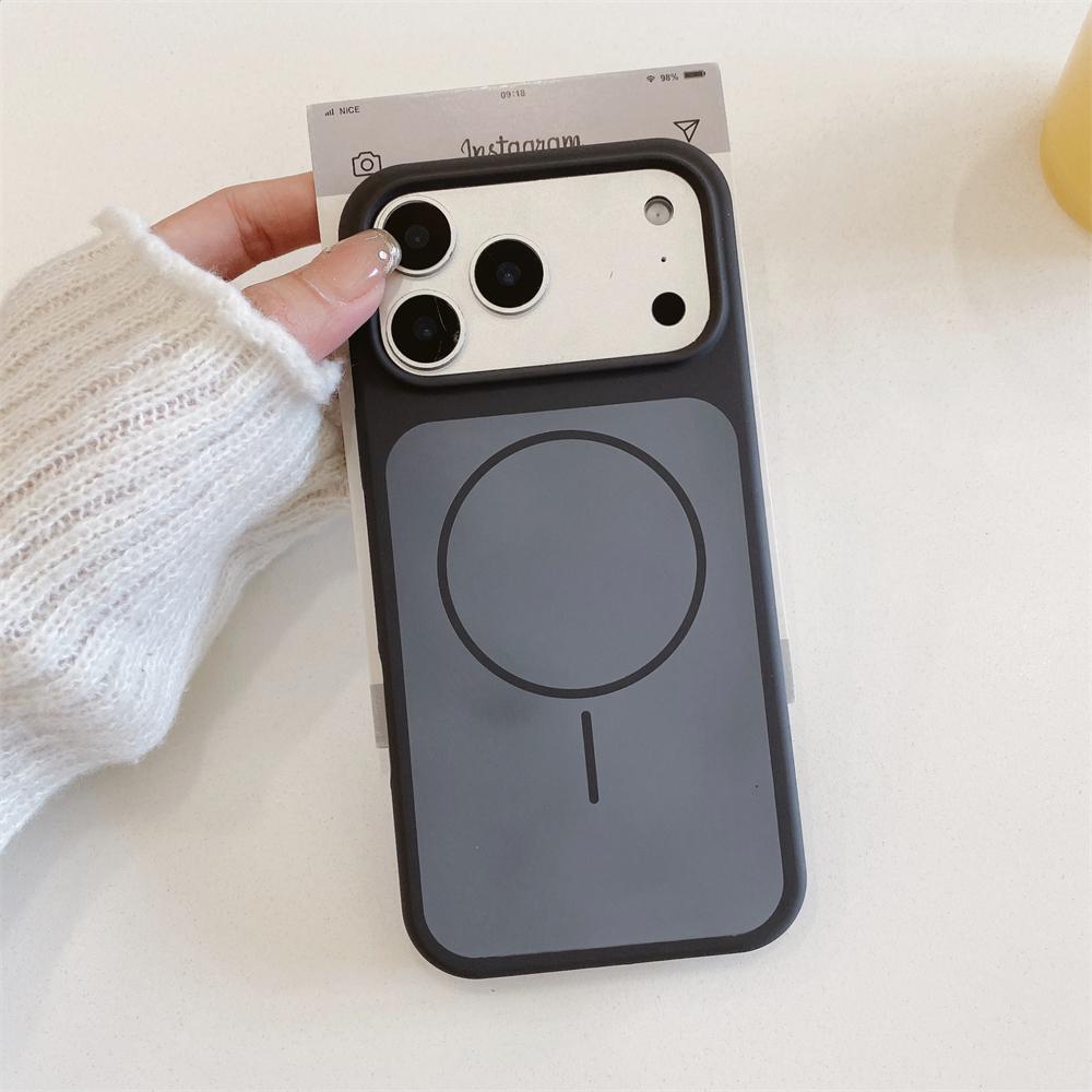 For Magsafe Magnetic Wireless Charging Solid Color Liquid Silicone Phone Case For iPhone 17 Pro Max 17 17 Pro Bumper Back Cover
