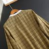 Women's Plaid Cotton Long-Sleeve Top - Slimming & Age-Reducing, Spring/Autumn Collection 2026