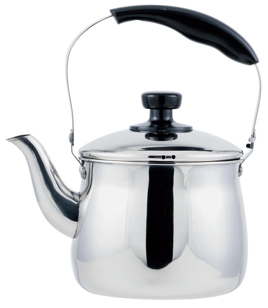Pearl Metal Wide Induction Stainless Kettle, 2.5L, Mouth, Compatible, 18-8 Steel, AZ-7140