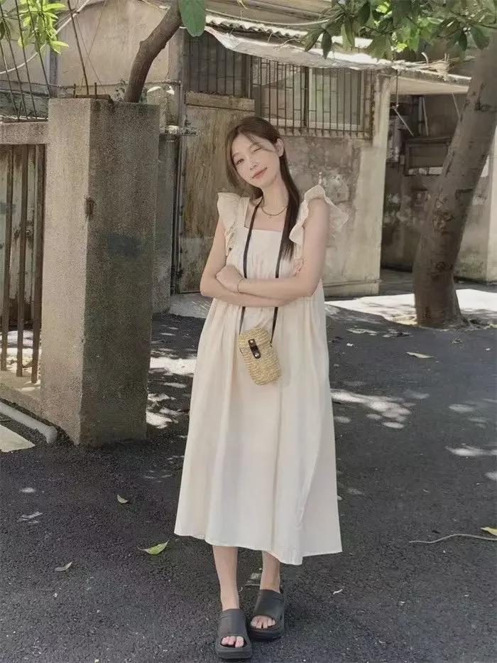 Summer 2023 Maternity Dress with Back Bow Tie