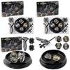 Xd168-30b Limited Edition Black Warrior Alloy Spinning Top Duel Set For Kids