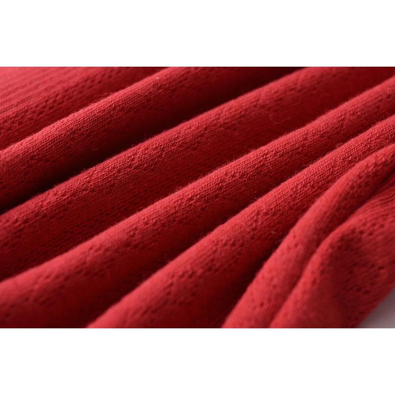 Spring new style six-button textured round-neck long-sleeve women's casual short knitted cardigan