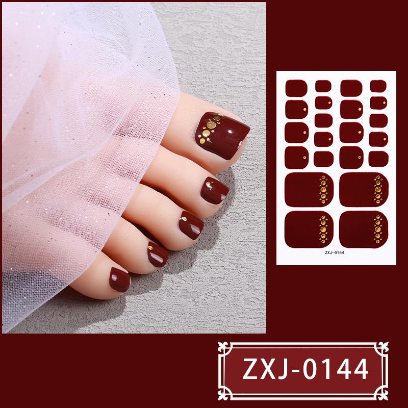 

Наклейки для маникюра на пальцы ног 3D наклейки для горячего тиснения на пальцы ног полные наклейки милые наклейки для нейл-арта с цветами ZXJ-0144
