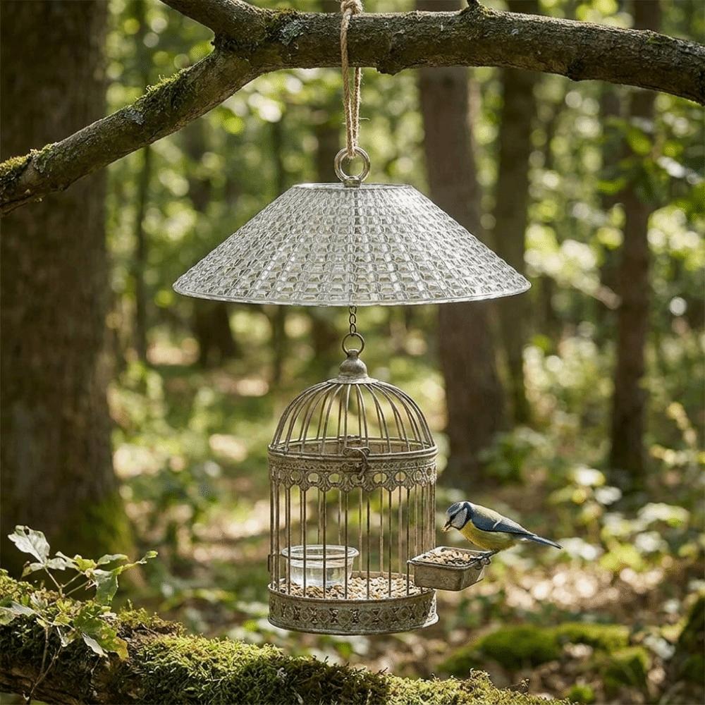 Plastic Hanging Bird Feeder Cover Heavy Duty Weatherproof Bird Feeder Protector Waterproof Large Bird Feeder Baffle Balcony