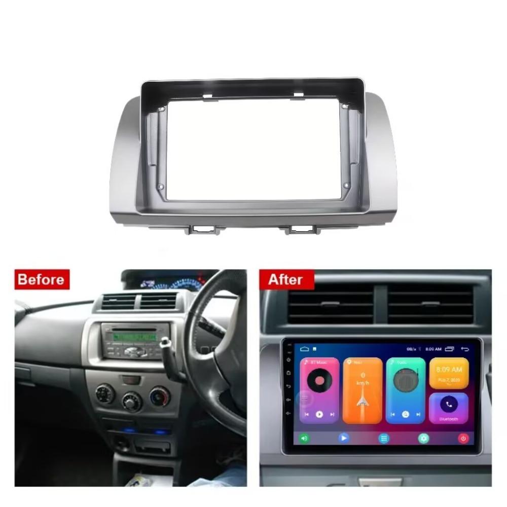 Car Android Radio Stereo Player Frame Fascia For Toyota Bb QNC20 Daihatsu Materia Coo 2005-2016 Panel Power Cord