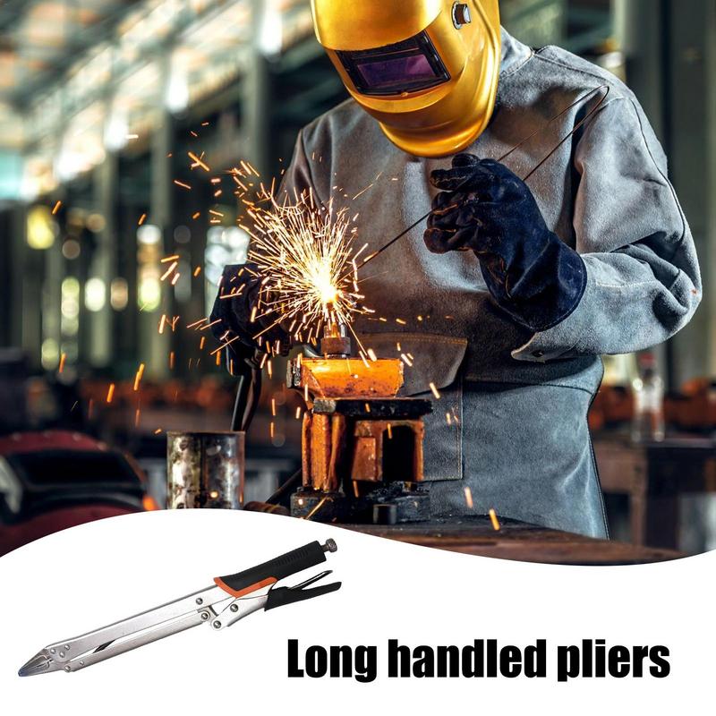 Long Reach Locking Pliers Extra Long Reach Vise-Grip Locking Pliers 15 Inches Adjustable Extended Locking Pliers With Anti-slip