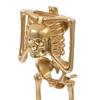 Statue Trophy Skull Award Figurine Miniatures Crafts Halloween Decorations Home Adornments Plastic Sculpture Retro