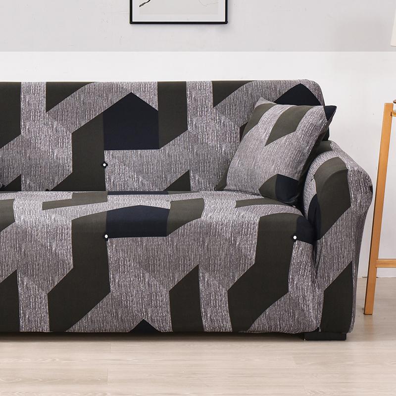 Lattice Printed Sofa Cover for Living Room Pet Kids Stretch Elastic Couch Cover for L Shape Sectional Furniture Protector