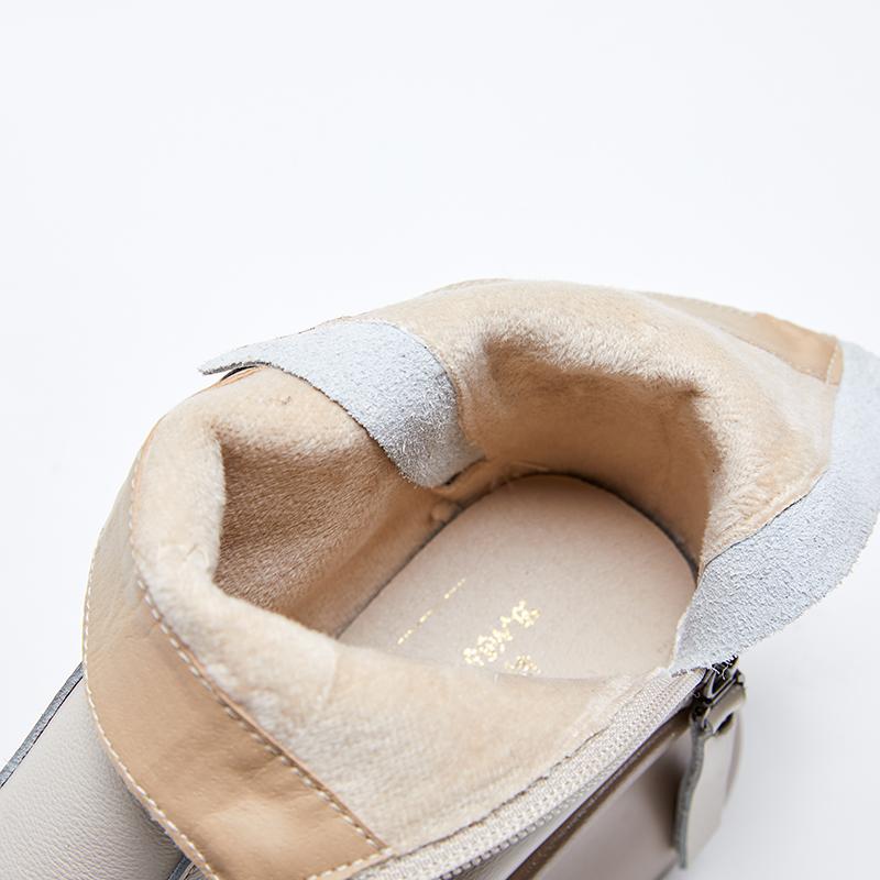 Fashion GKTINOO Genuine Leather Women Boots Retro Shoes 2025 New Autumn Winter Round Toe Double Zipper Handmade Concise Platform Boots