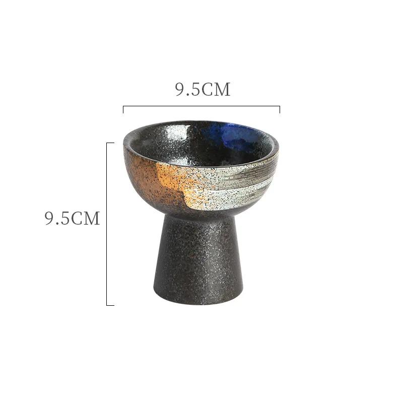 Exquisite Japanese Style Vintage Ceramic Ice Cream Cup Set for Elegant Dessert Presentation at Home or Restaurant Use