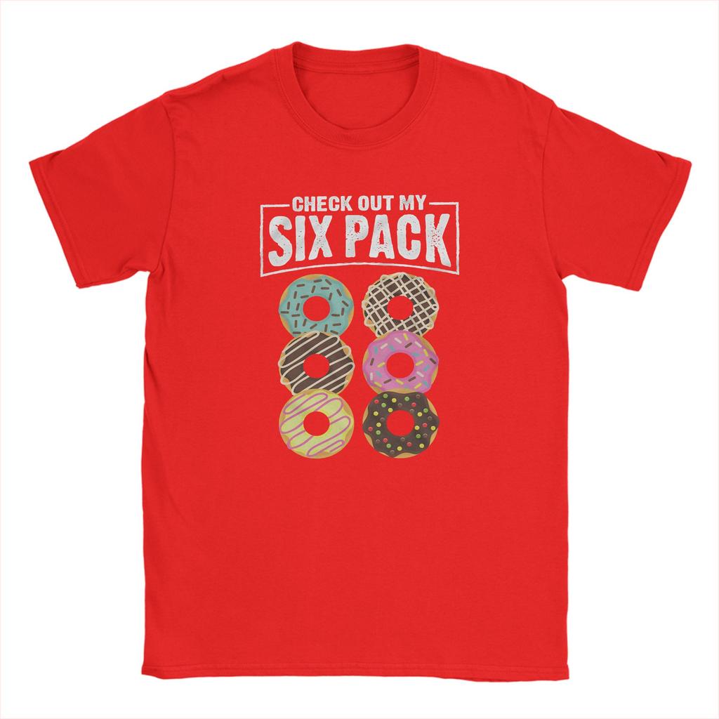 Check Out My Six Pack TShirts for Unisex Donut Vintage Pure Cotton Tee Shirt Round Neck Short Sleeve T Shirt Plus Size Clothes