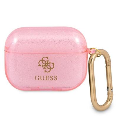Guess Guapucg4Gp Airpods Pro Cover Pink Glitter Collection