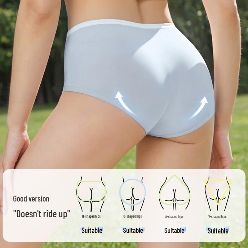 Urban Beauty Women's A-Grade 100% Cotton Mid-Waist Antibacterial Briefs (7-Pack)